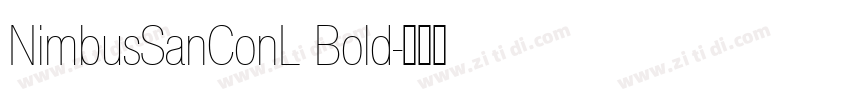 NimbusSanConL Bold字体转换